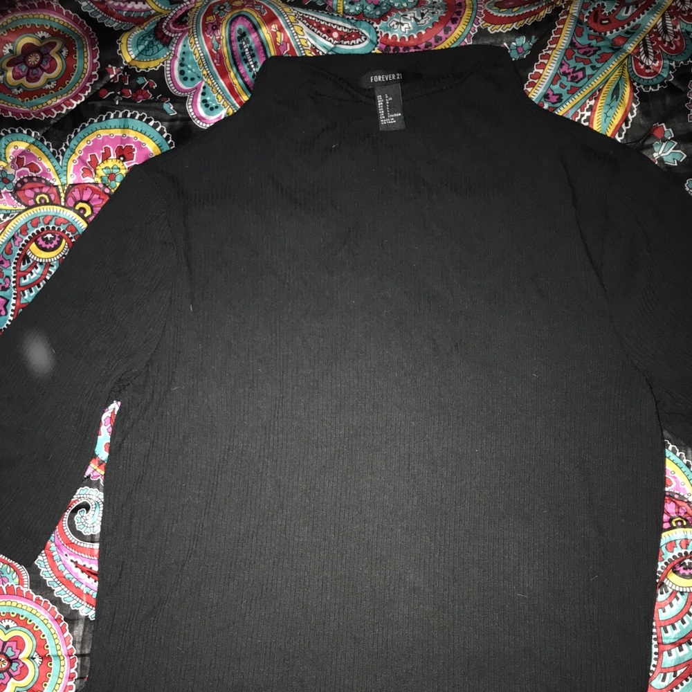 Forever 21 Turtleneck Crop Top